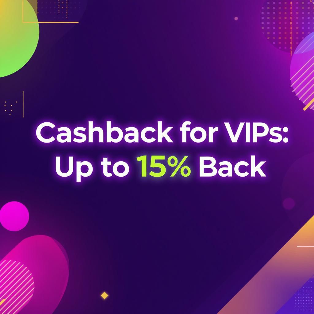 Cashback for VIPs: Up to 15% Back Cashback for VIPs: Up to 15% Back